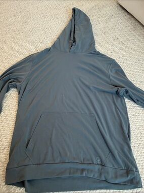Men's Lightweight Hooded Pullover - Slate Blue